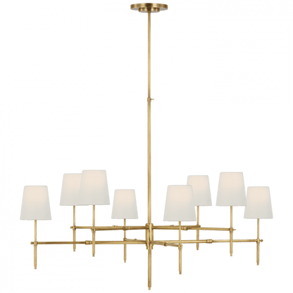 Visual Comfort Signature Bryant Extra Large Two Tier Chandelier Hand-Rubbed Antique Brass