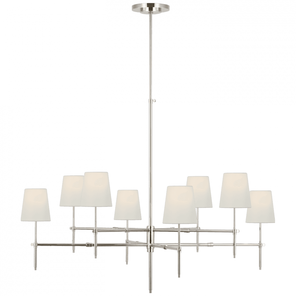 Visual Comfort Signature Bryant Extra Large Two Tier Chandelier Polished Nickel
