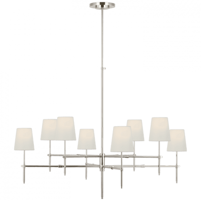 Visual Comfort Signature Bryant Extra Large Two Tier Chandelier Polished Nickel