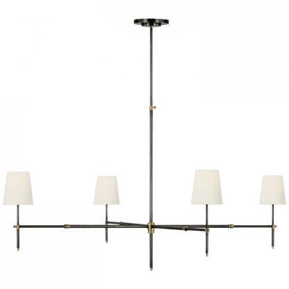 Visual Comfort Signature Bryant Grande Chandelier Bronze and Hand-Rubbed Antique Brass