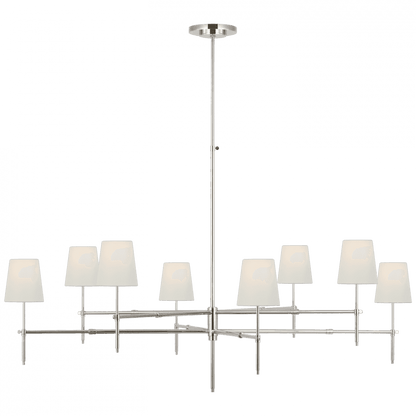Visual Comfort Signature Bryant Grande Two Tier Chandelier Polished Nickel