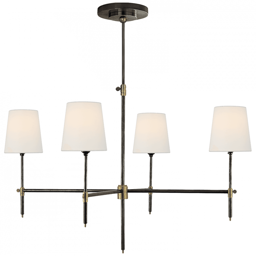 Visual Comfort Signature Bryant Large Chandelier Bronze and Hand-Rubbed Antique Brass