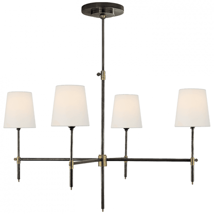 Visual Comfort Signature Bryant Large Chandelier Bronze and Hand-Rubbed Antique Brass