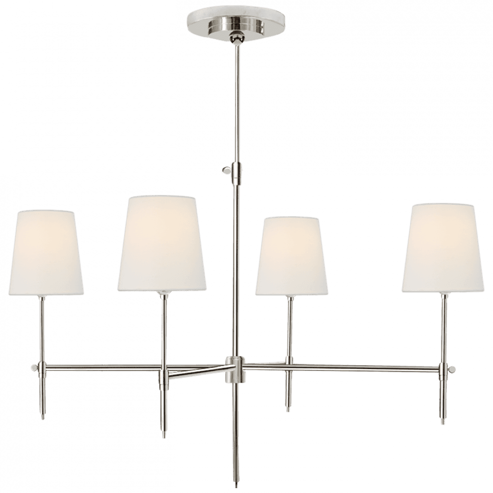 Visual Comfort Signature Bryant Large Chandelier Polished Nickel