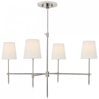 Visual Comfort Signature Bryant Large Chandelier Polished Nickel