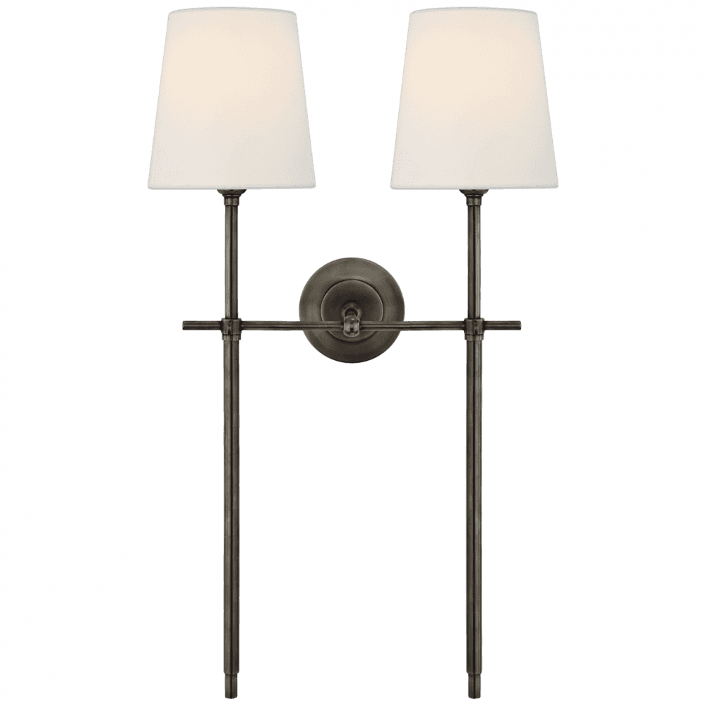 Visual Comfort Signature Bryant Large Double Tail Sconce Bronze
