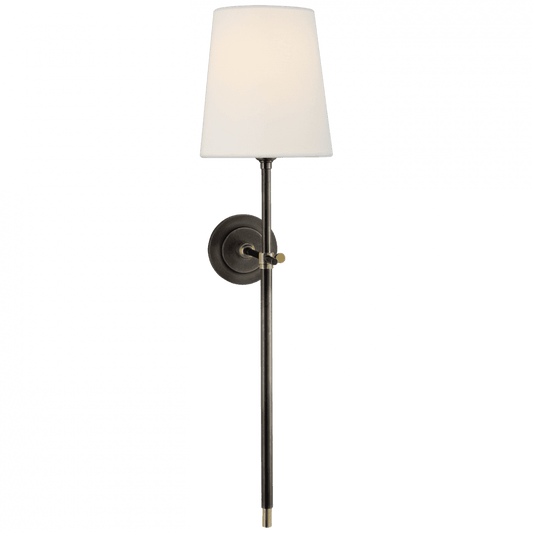 Visual Comfort Signature Bryant Large Tail Sconce Bronze and Hand-Rubbed Antique Brass