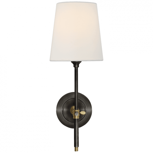 Visual Comfort Signature Bryant Sconce Bronze and Hand-Rubbed Antique Brass