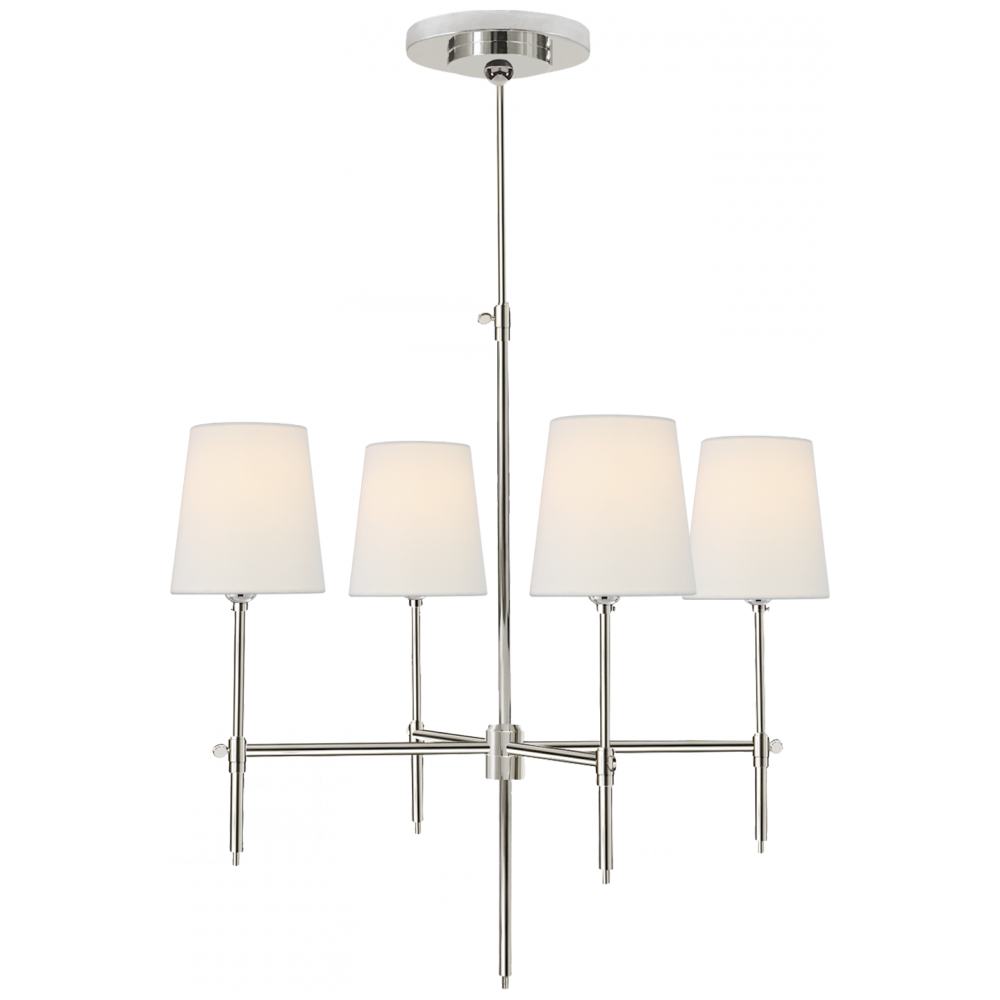 Visual Comfort Signature Bryant Small Chandelier Polished Nickel