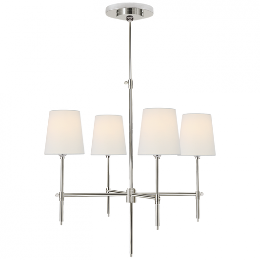 Visual Comfort Signature Bryant Small Chandelier Polished Nickel