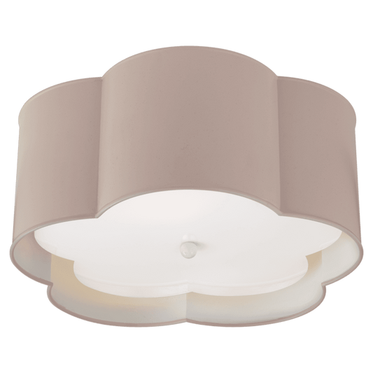 Visual Comfort Signature Bryce Flush Mount Pink and White