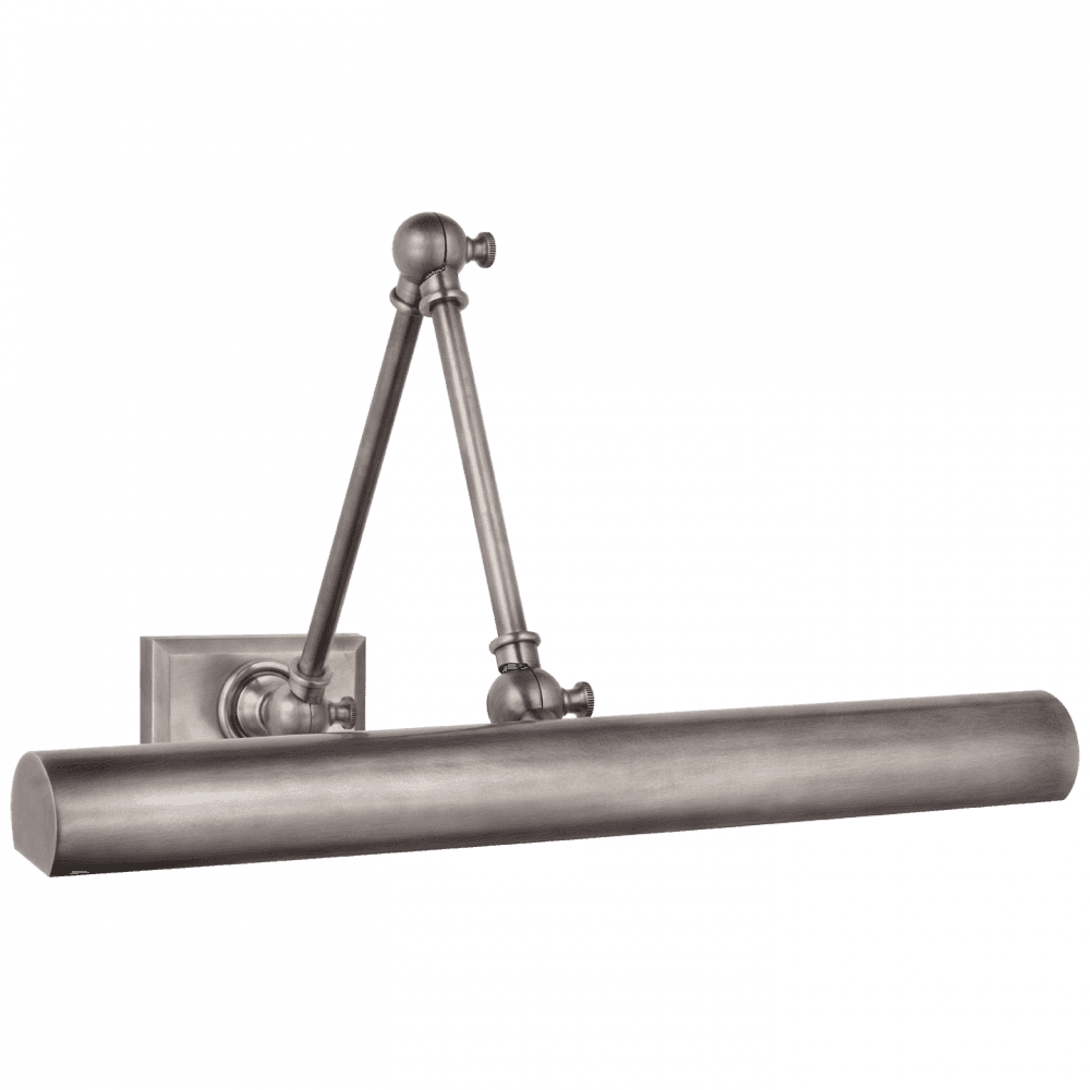 Visual Comfort Signature Cabinet Maker Double Library Light Antique Nickel