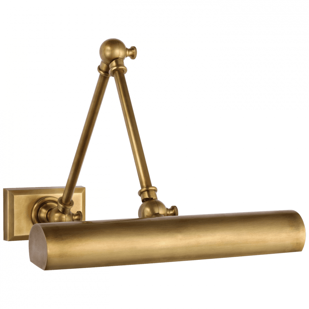 Visual Comfort Signature Cabinet Maker Double Library Light Hand-Rubbed Antique Brass