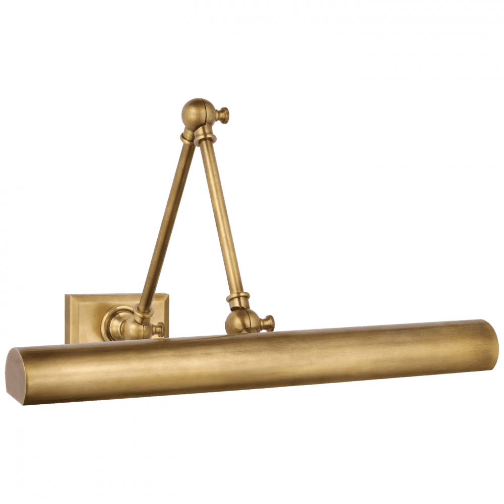 Visual Comfort Signature Cabinet Maker Double Library Light Hand-Rubbed Antique Brass