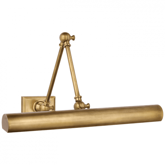 Visual Comfort Signature Cabinet Maker Double Library Light Hand-Rubbed Antique Brass