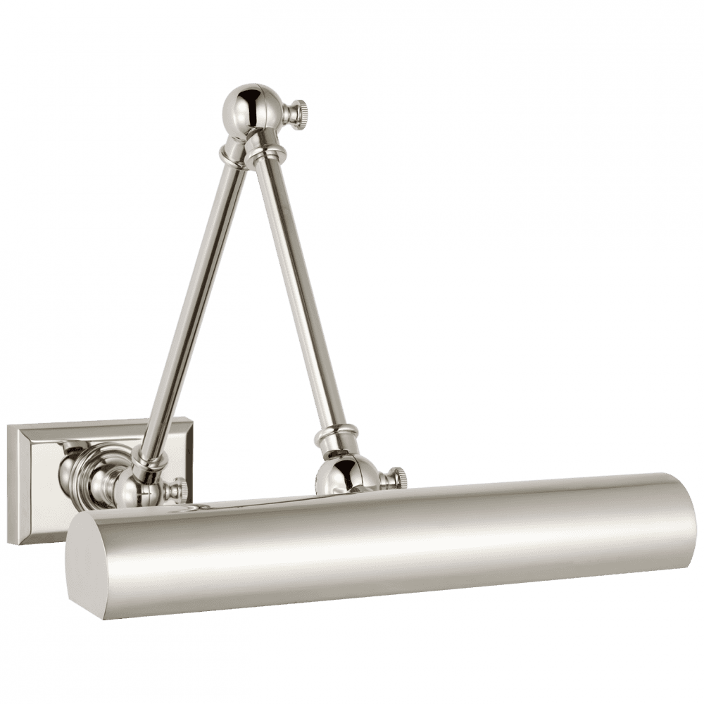 Visual Comfort Signature Cabinet Maker Double Library Light Polished Nickel