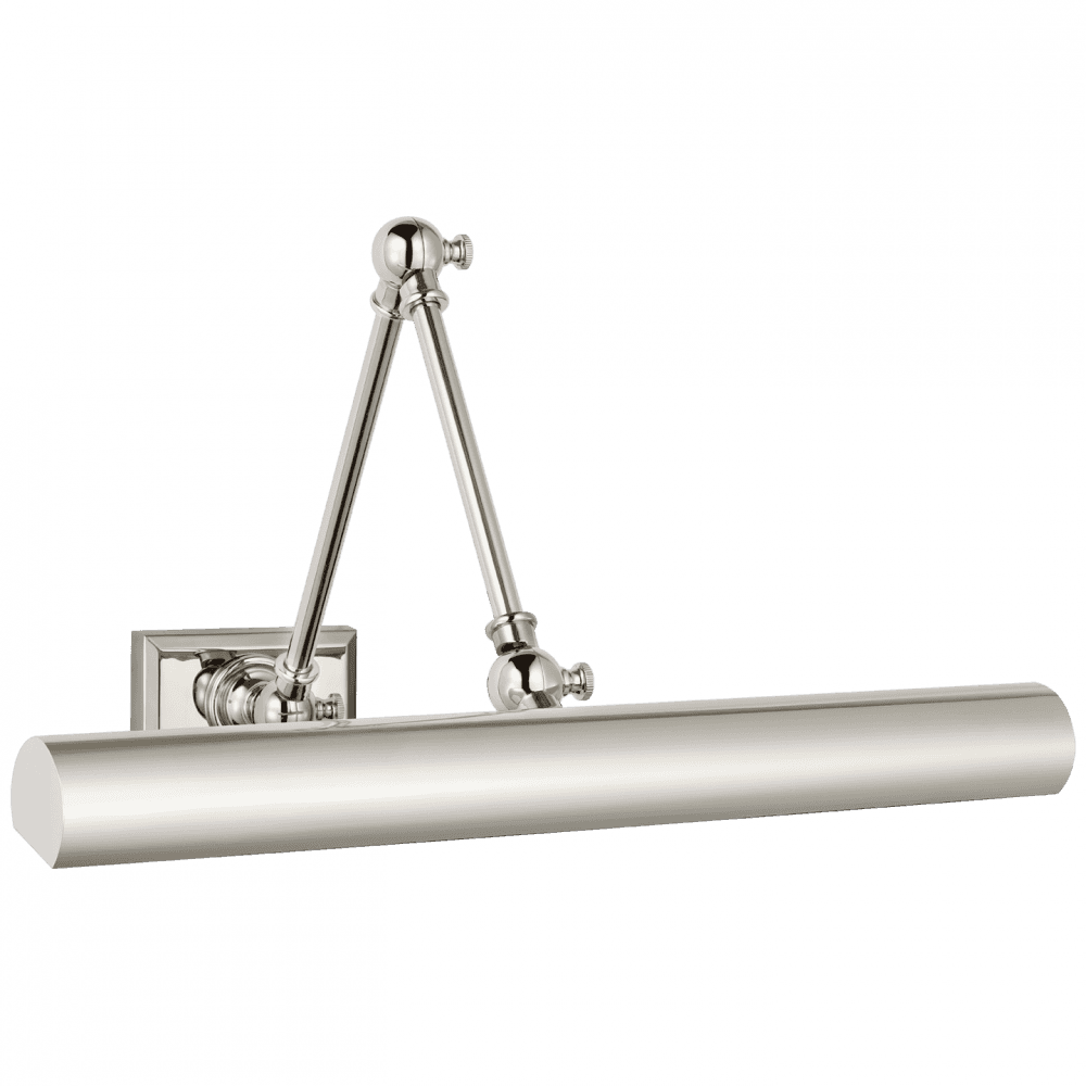 Visual Comfort Signature Cabinet Maker Double Library Light Polished Nickel