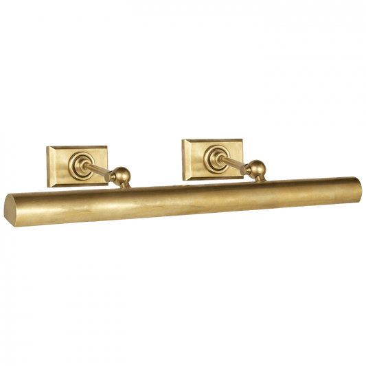 Visual Comfort Signature Cabinet Maker's Picture Light Hand-Rubbed Antique Brass