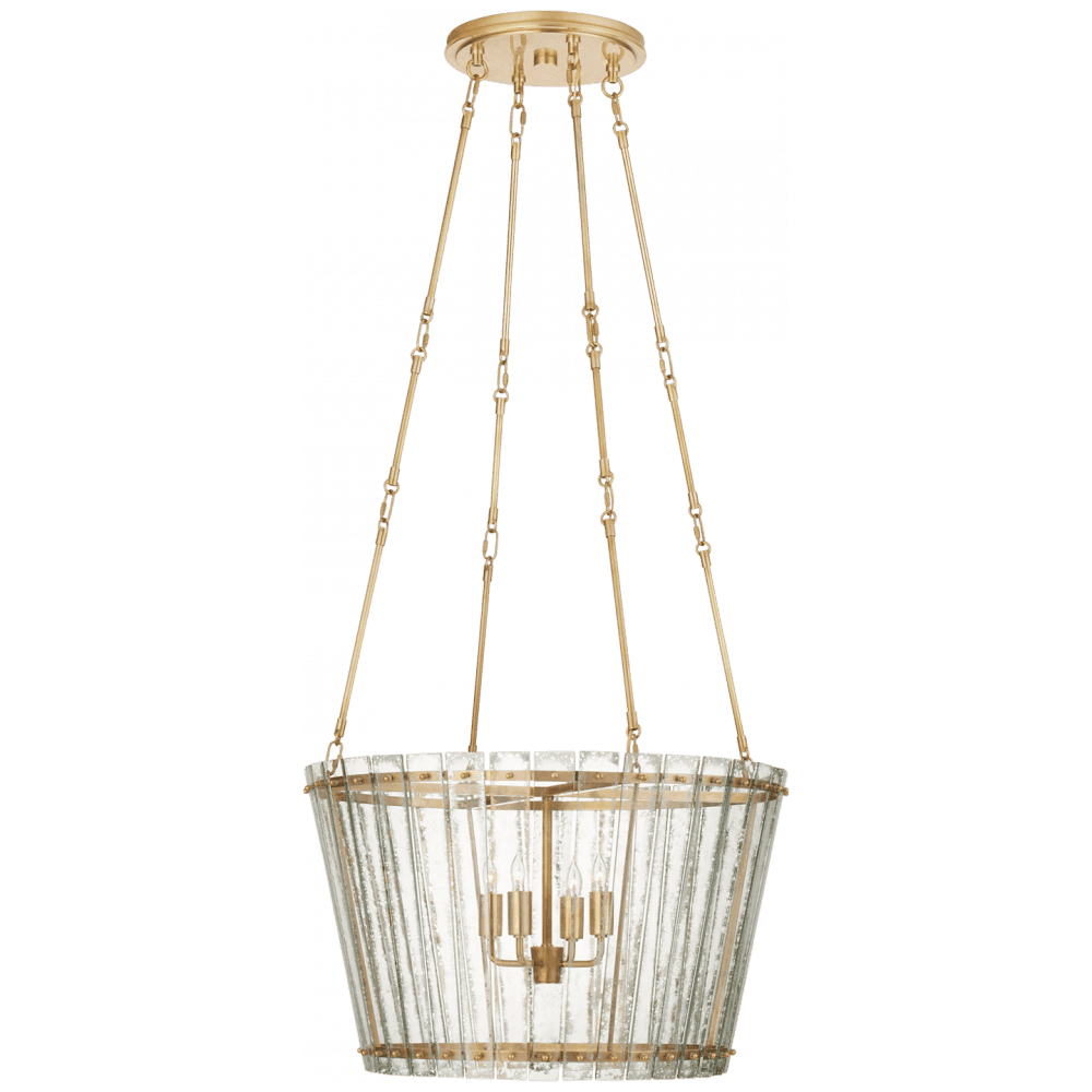 Visual Comfort Signature Cadence Chandelier Hand-Rubbed Antique Brass
