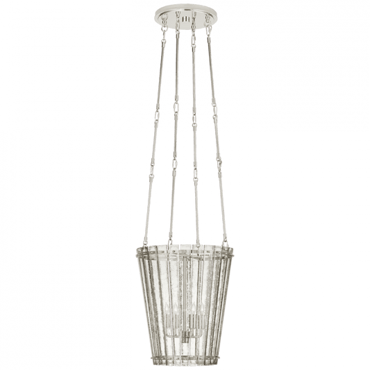 Visual Comfort & Co. Signature Collection Cadence Chandelier, 4-Light, Polished Nickel, 15"W (S 5652PN-AM CQ0PT)