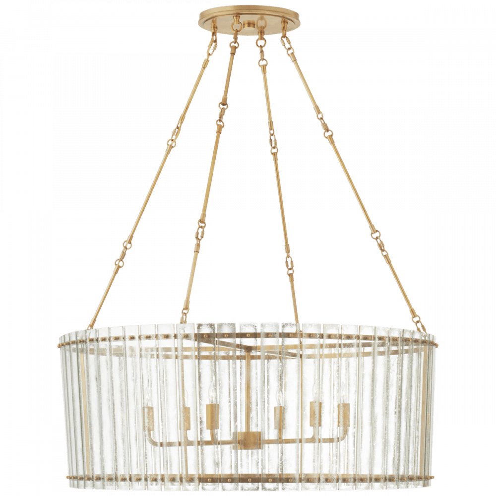 Visual Comfort Signature Cadence Large Chandelier Polished Nickel