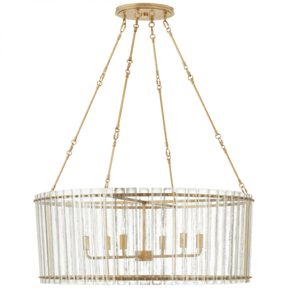 Visual Comfort Signature Cadence Large Chandelier Polished Nickel