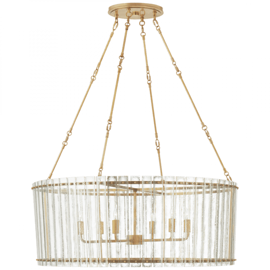 Visual Comfort Signature Cadence Large Chandelier Polished Nickel