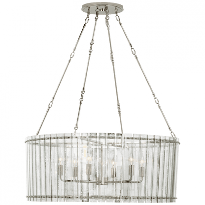 Visual Comfort Signature Cadence Chandelier Hand-Rubbed Antique Brass