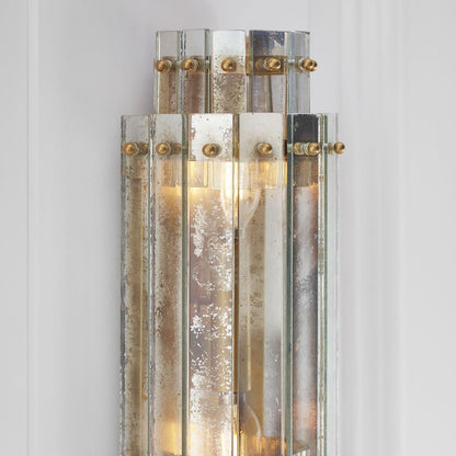 Visual Comfort & Co. Signature Collection Cadence Small Tiered Sconce - Hand-Rubbed Antique Brass