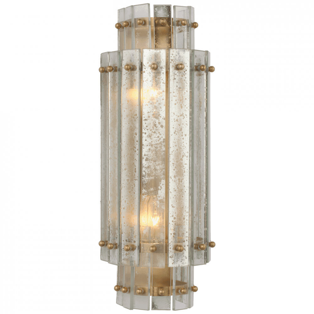 Visual Comfort Signature Cadence Small Tiered Sconce Hand-Rubbed Antique Brass