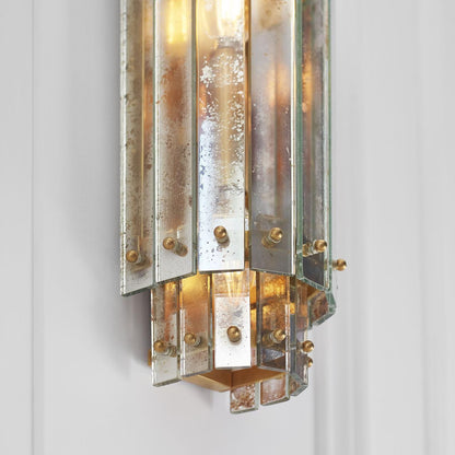 Visual Comfort & Co. Signature Collection Cadence Small Tiered Sconce - Hand-Rubbed Antique Brass