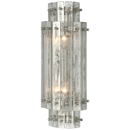 Visual Comfort & Co. Signature Collection Cadence Small Tiered Sconce - Polished Nickel