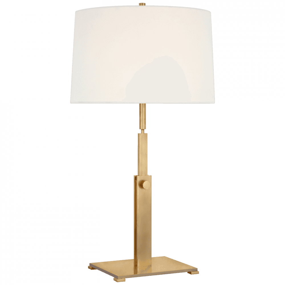 Visual Comfort Signature Cadmus Large Adjustable Table Lamp Antique Brass