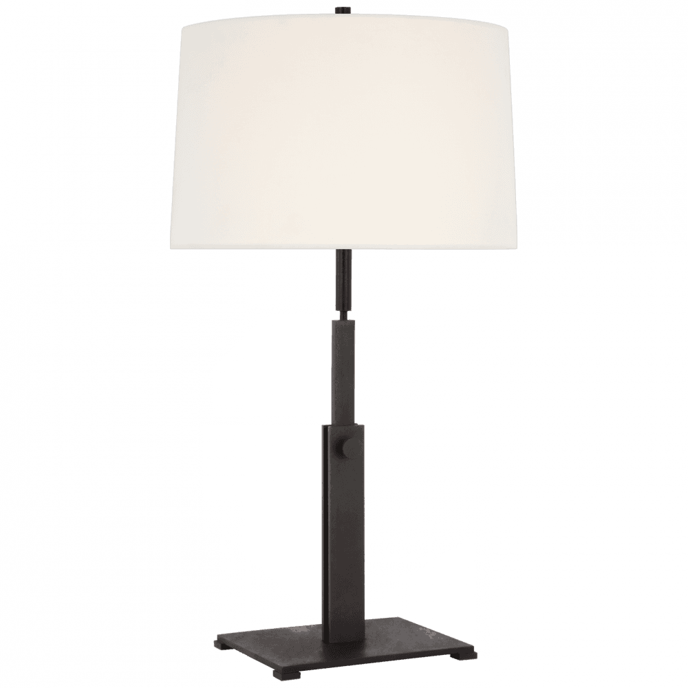 Visual Comfort Signature Cadmus Large Adjustable Table Lamp Warm Iron
