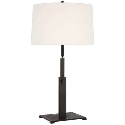 Visual Comfort Signature Cadmus Large Adjustable Table Lamp Warm Iron