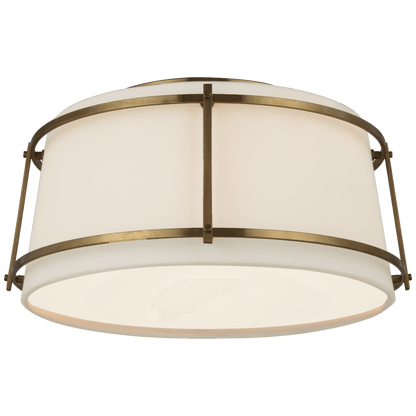 Visual Comfort Signature Callaway Small Flush Mount Hand-Rubbed Antique Brass