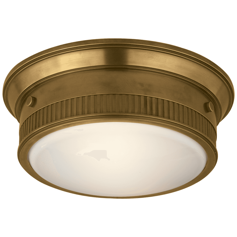 Visual Comfort Signature Calliope Marine Flush Mount Hand-Rubbed Antique Brass
