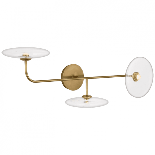 Visual Comfort Signature Calvino Large Arched Sconce Hand-Rubbed Antique Brass