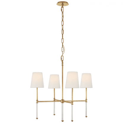 Visual Comfort Signature Camille Small Chandelier Hand-Rubbed Antique Brass