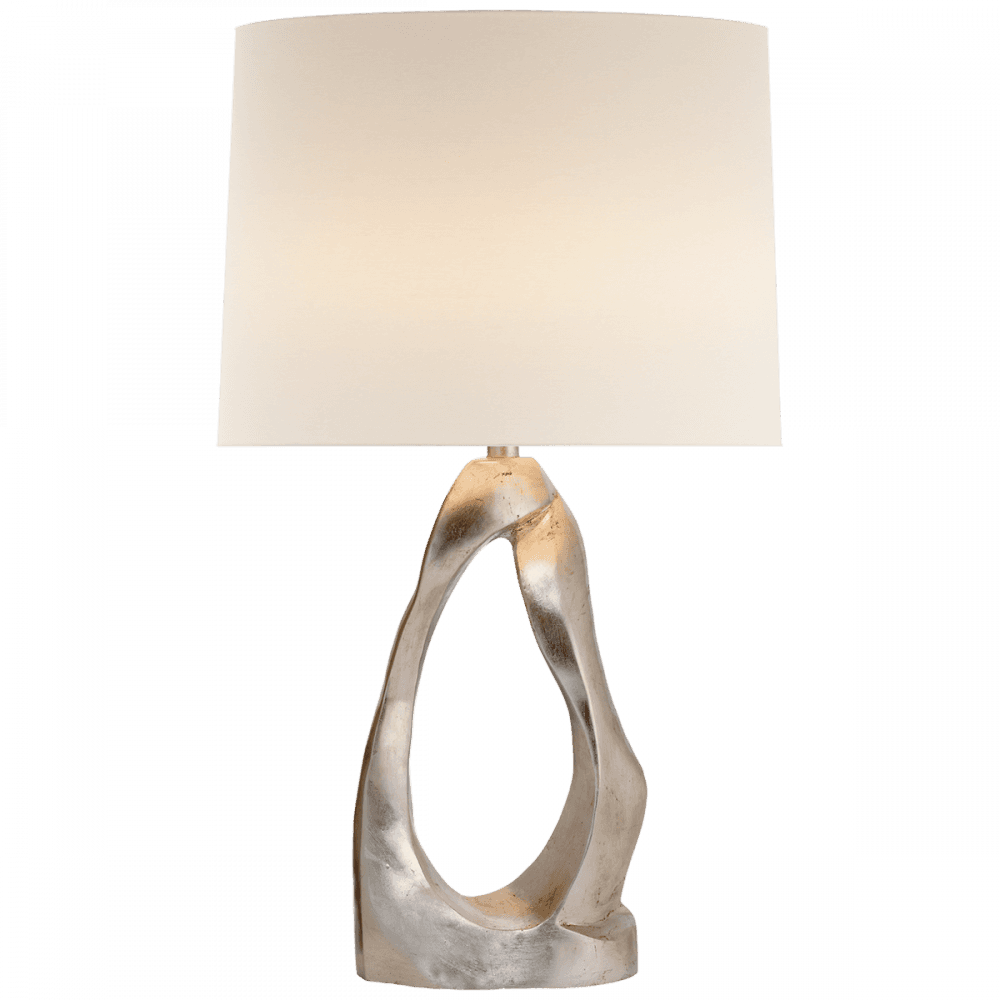 Visual Comfort Signature Cannes Table Lamp Burnished Silver Leaf