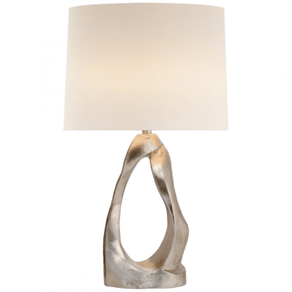 Visual Comfort Signature Cannes Table Lamp Burnished Silver Leaf