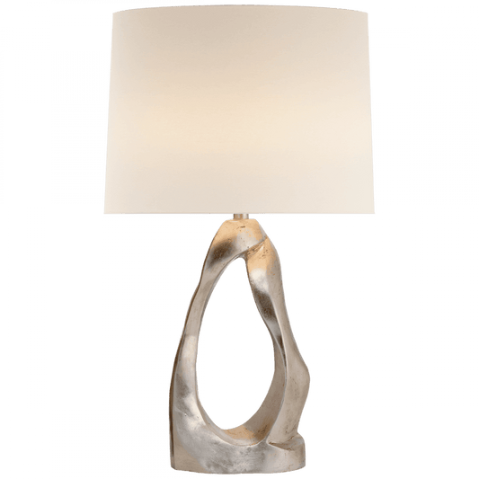 Visual Comfort Signature Cannes Table Lamp Burnished Silver Leaf