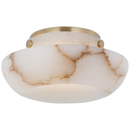 Visual Comfort Signature Cappello 6 Alabaster and Antique-Burnished Brass