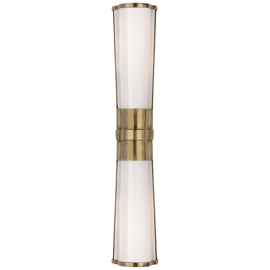 Visual Comfort Signature Carew Bathroom Wall Sconce Antique-Burnished Brass