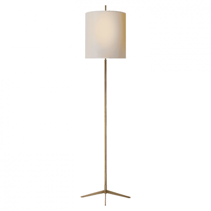 Visual Comfort Signature Caron Floor Lamp Hand-Rubbed Antique Brass