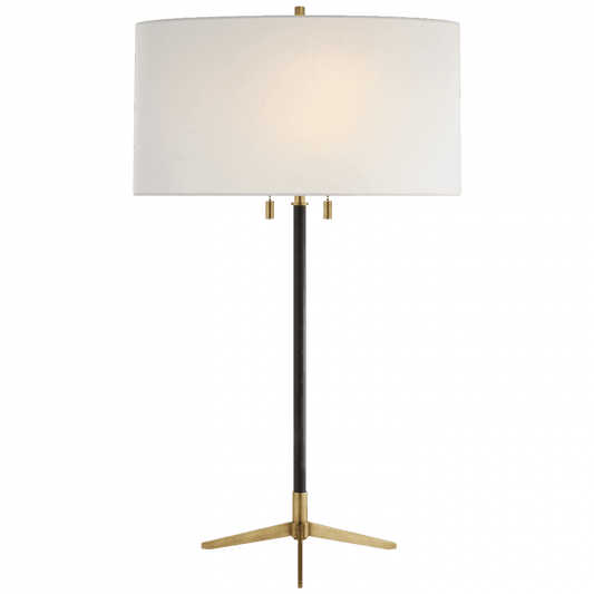Visual Comfort Signature Caron Table Lamp Bronze with Antique Brass