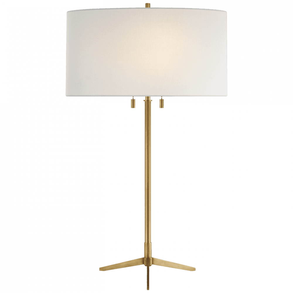 Visual Comfort Signature Caron Table Lamp Hand-Rubbed Antique Brass