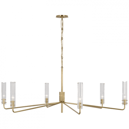 Visual Comfort Signature Casoria Grande Chandelier Hand-Rubbed Antique Brass