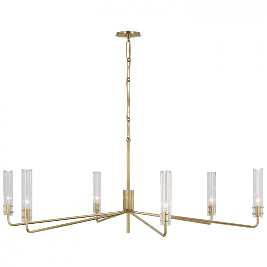 Visual Comfort Signature Casoria Grande Chandelier Hand-Rubbed Antique Brass