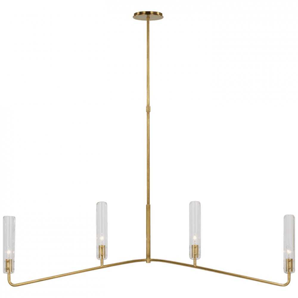 Visual Comfort Signature Casoria Large Linear Chandelier Bronze